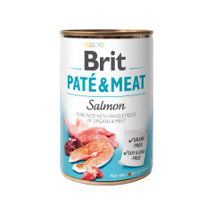 Вологий корм для собак з лососем Salmon Pate & Meat Brit Care