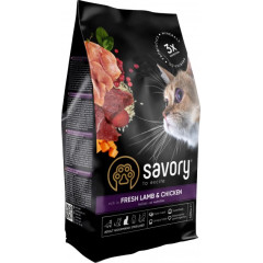 Сухий корм для котів з ягням та куркою Fresh Lamb & Chicken Sterilised Adult Cat Gourmand Savory