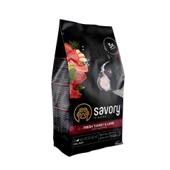 Сухий корм для собак з ягням та індичкою Fresh Turkey & Lamb Small Breed Adult Dog Savory
