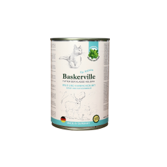Вологий корм для котів з олениною, кроликом та котячою м'ятою Holistic Baskerville