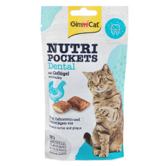 Ласощі для котів крекери з куркою, 60 г. Dental Nutri Pockets Cat Gim