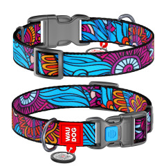 Нашийник "Літо" пластиковий фастекс ш 20 мм  д 24-40 см Nylon WauDog CoLLar