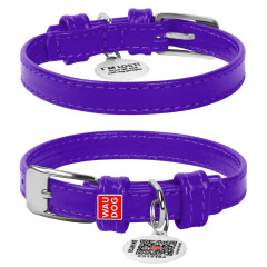 Нашийник (ш. 12мм. 21-29см.) фіолетовий Glamour WauDog CoLLar