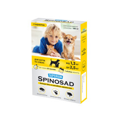 Засіб від бліх для собак та котів 1,3-2,5 кг Spinosad Premium CoLLar
