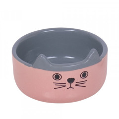 Миска Cat face, рожева, 160мл Nobby