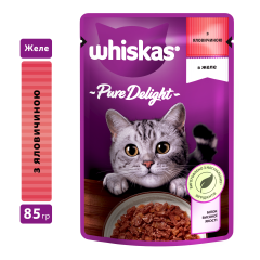 Вологий корм для котів з яловичиною Casserole Whiskas