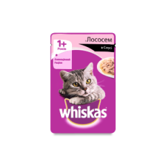 Вологий корм для котів з лососем Whiskas