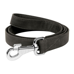 Повідець екошкіра (ш. 15мм. д. 122см.) сірий Eco-Soft WauDog CoLLar