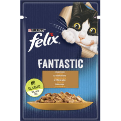 Вологий корм для котів з індичкою (NEW) Fantastic Felix Purina