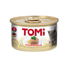 Вологий корм для кошенят з куркою Tomi