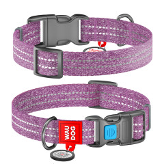 Нашийник (ш. 25мм. 31-49см.) фіолетовий Re-cotton WauDog CoLLar
