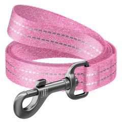 Повідець (ш. 20мм. д. 500см.) рожевий Re-cotton WauDog CoLLar