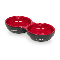 Миска подвійна  керамічна CAT Nobby