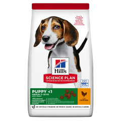 Сухий корм для цуценят з куркою Puppy <1 Medium Science Plan Hill's