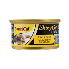 Вологий корм для котів тунець з сиром Shiny Cat Cat Gim