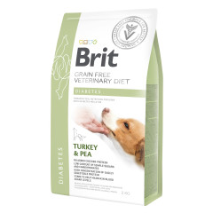 Ветеринарна дієта для собак з Індичкою та горохом Diabets Brit Veterinary Diet