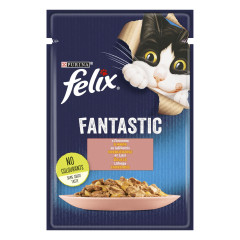 Вологий корм для котів з лососем (NEW) Fantastic Felix Purina