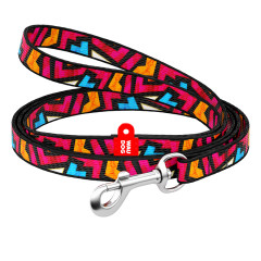 Повідець (ш. 10мм. д. 122см.) "Графіті" Nylon WauDog CoLLar