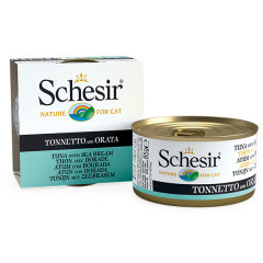 Вологий корм для котів з тунцем та дорада Wet Schesir