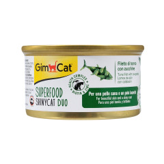 Вологий корм для котів з тунцем та цукіні SuperFood ShinyCat Duo Cat Gim