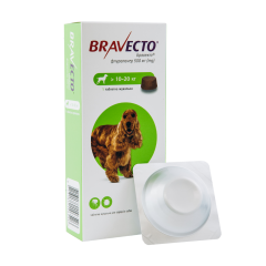 Засіб від бліх та кліщів для собак від 10-20 кг. Bravecto