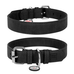 Нашийник (ш. 35мм. д. 46-60см.) чорний WauDog CoLLar