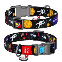 Нашийник (ш. 15мм 23-35см) "Nasa" Nylon WauDog CoLLar