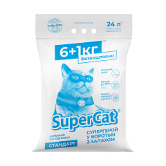 Наповнювач деревний стандартий  6+1 кг.синій Super Cat CoLLar