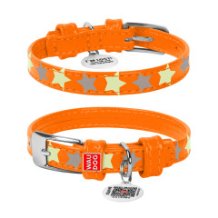 Нашийник (ш. 12мм. 19-25 см.) помаранчевий Glamour WauDog CoLLar