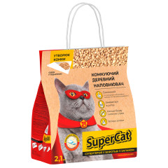 Наповнювач деревний Комкуючий Super Cat CoLLar