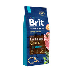 Сухий корм для собак з ягням Adult M Brit Premium