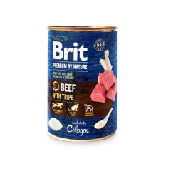 Вологий корм для собак з яловичиною та тельбухами Brit Premium by Nature