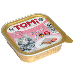 Вологий корм для котів паштет з креветками Tomi