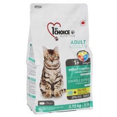 Сухий корм для котів для контролю ваги. Weight Control Adult Cat 1st Choice Nutrition