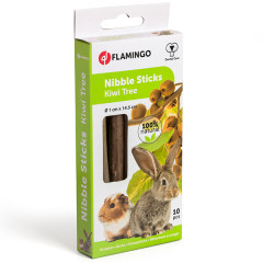 Ласощі для гризунів палички з дерева ківі 10 шт. Kivi Tree Nibble Stick Flamingo