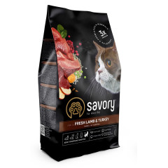 Сухий корм для котів 400 г. з ягням та індичкою Adult Sensitive Gourmand Savory
