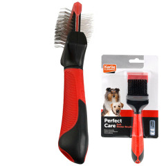 Щітка двохстороння Slicker Brush Flamingo