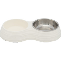 Миски на підставці металева 2*02л д.11 см 27*3*14 см Trixie