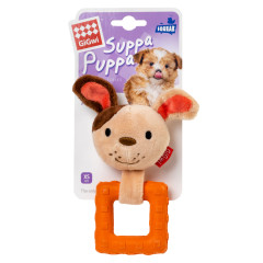 Іграшка м'яка собака з пищалкою 15 см. Suppa Puppa GiGwi