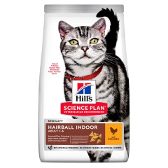 Сухий корм для котів з куркою Hairball Adult 1-6 Cat Science Plan Hill's
