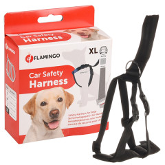 Шлея автомобільна 71-89 см 24+ кг Harmess Car Safety Flamingo